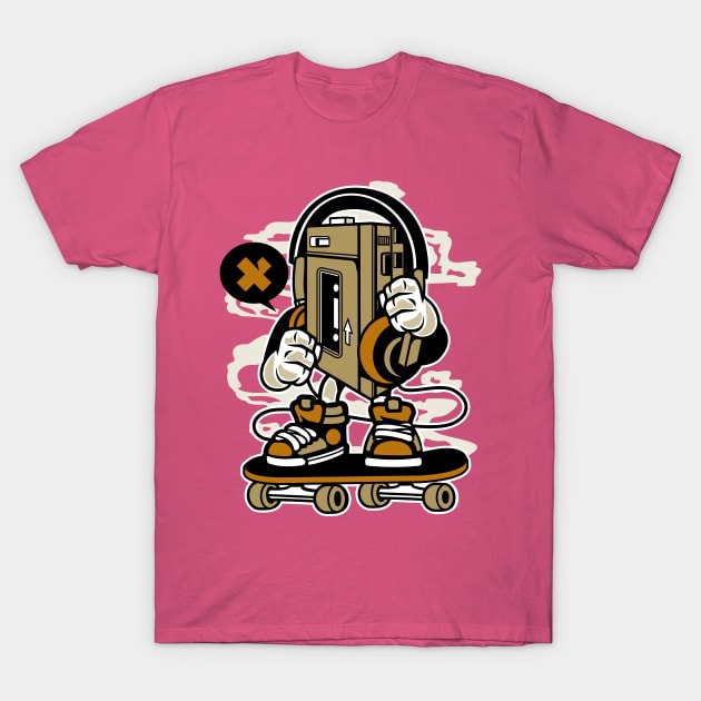 Walkman aka Skateboardman T-Shirt by Superfunky